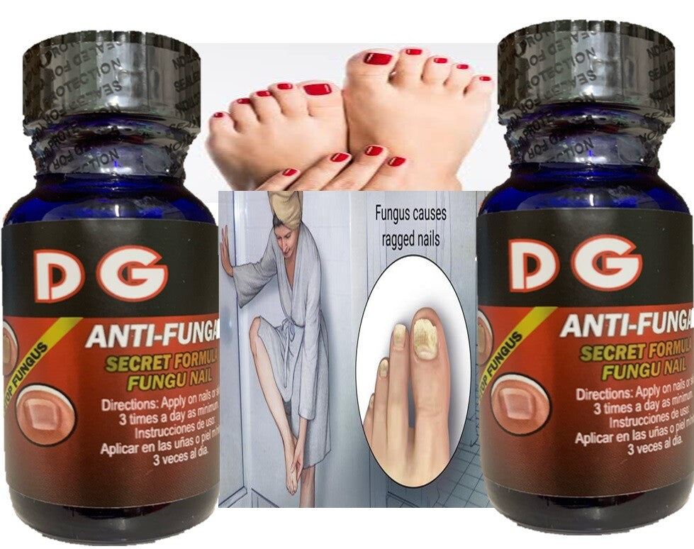 Anti-Fungal Support Gel for Toenails - Natural Nail Strengthener Duo