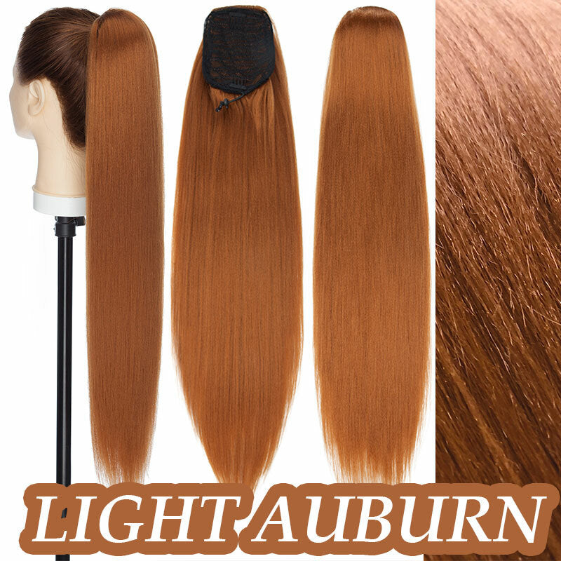 200g Thick Large Drawstring Ponytail Clip-In Hair Extension for Full Head