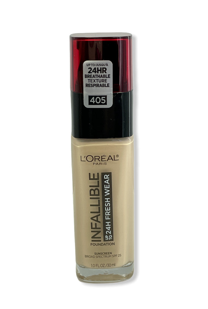 Long-Lasting Infallible Foundation SPF25 - 24 Hour Wear, Multiple Shades