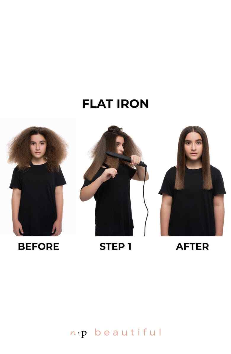 Professional 1-Inch Titanium Ceramic Hair Straightener Flat Iron with Vibrating Plates