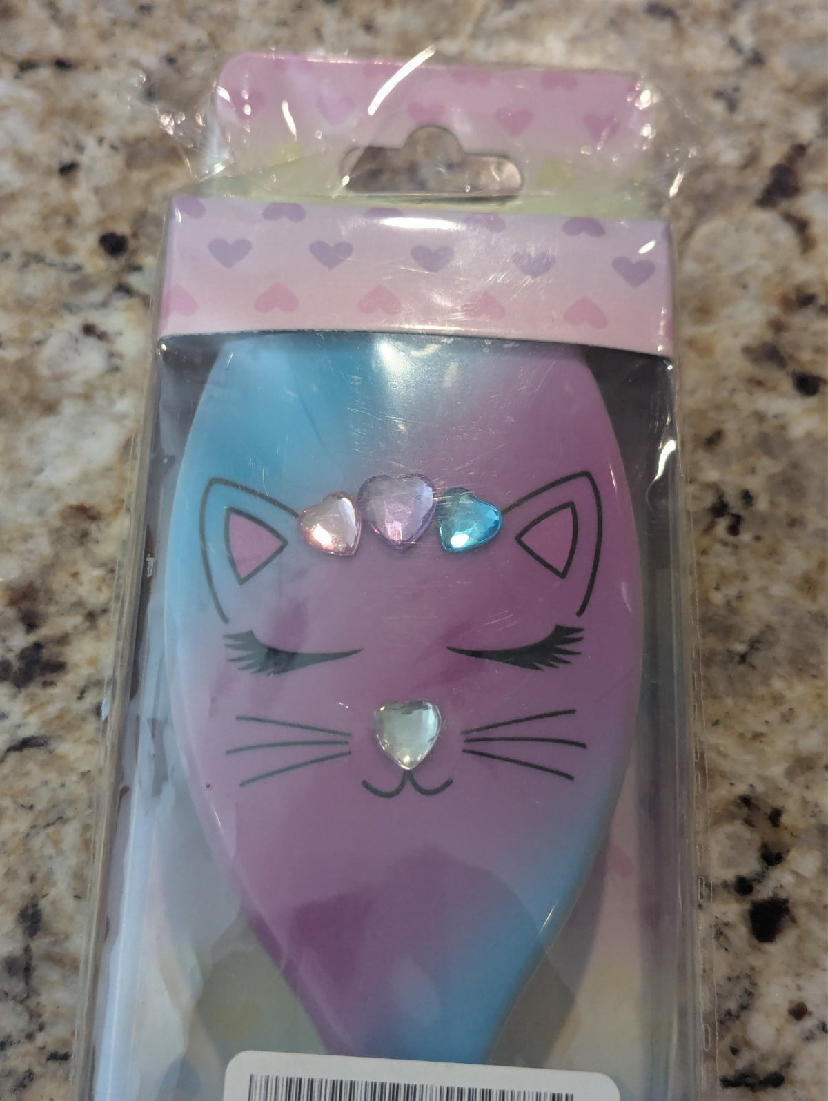 Miss Gwen's Cat Hairbrush Bella in Purple & Teal - Pet Grooming Accessory