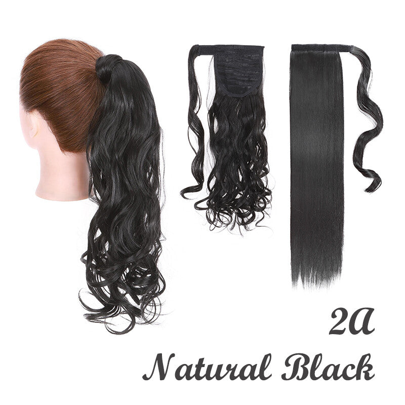 Ponytail Wrap Around Hair Extensions - Clip-In & Thick Styling