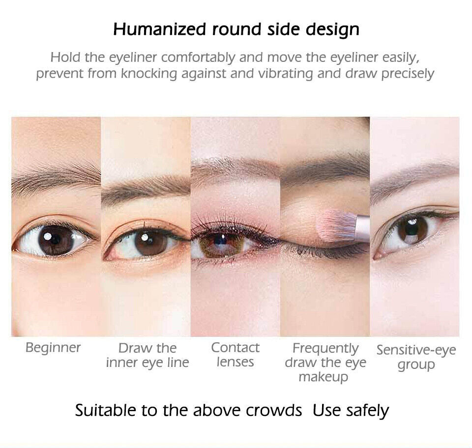 3 Pack Waterproof 4D Starry Sky Liquid Eyeliner Long Lasting Black