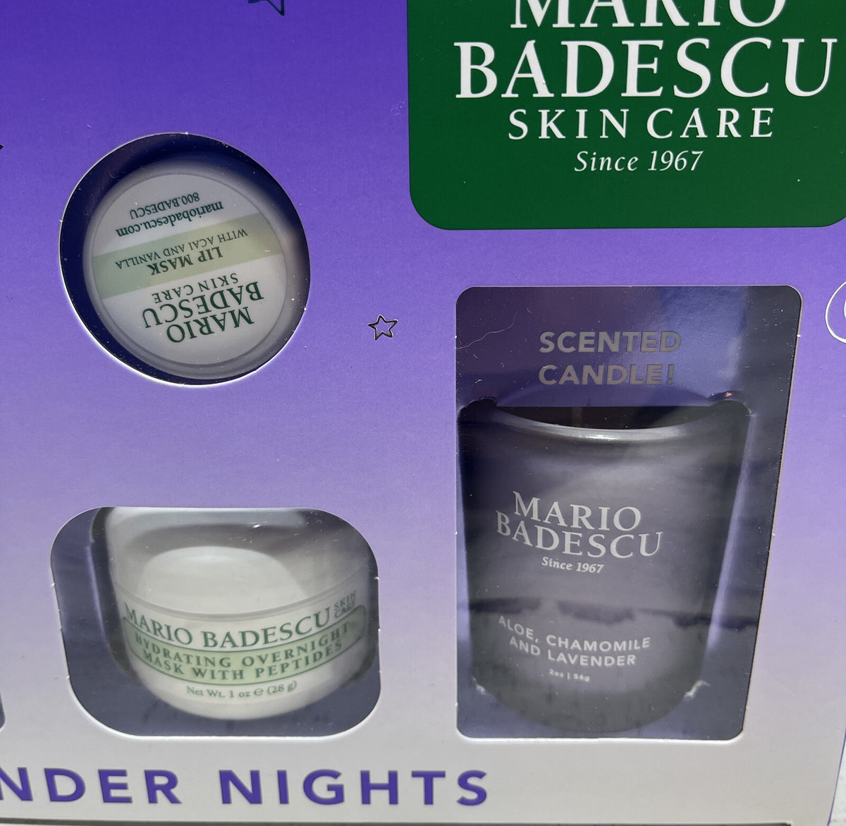 Lavender Nights Skin Care Set - 5 Piece Moisturizer & Serum Collection