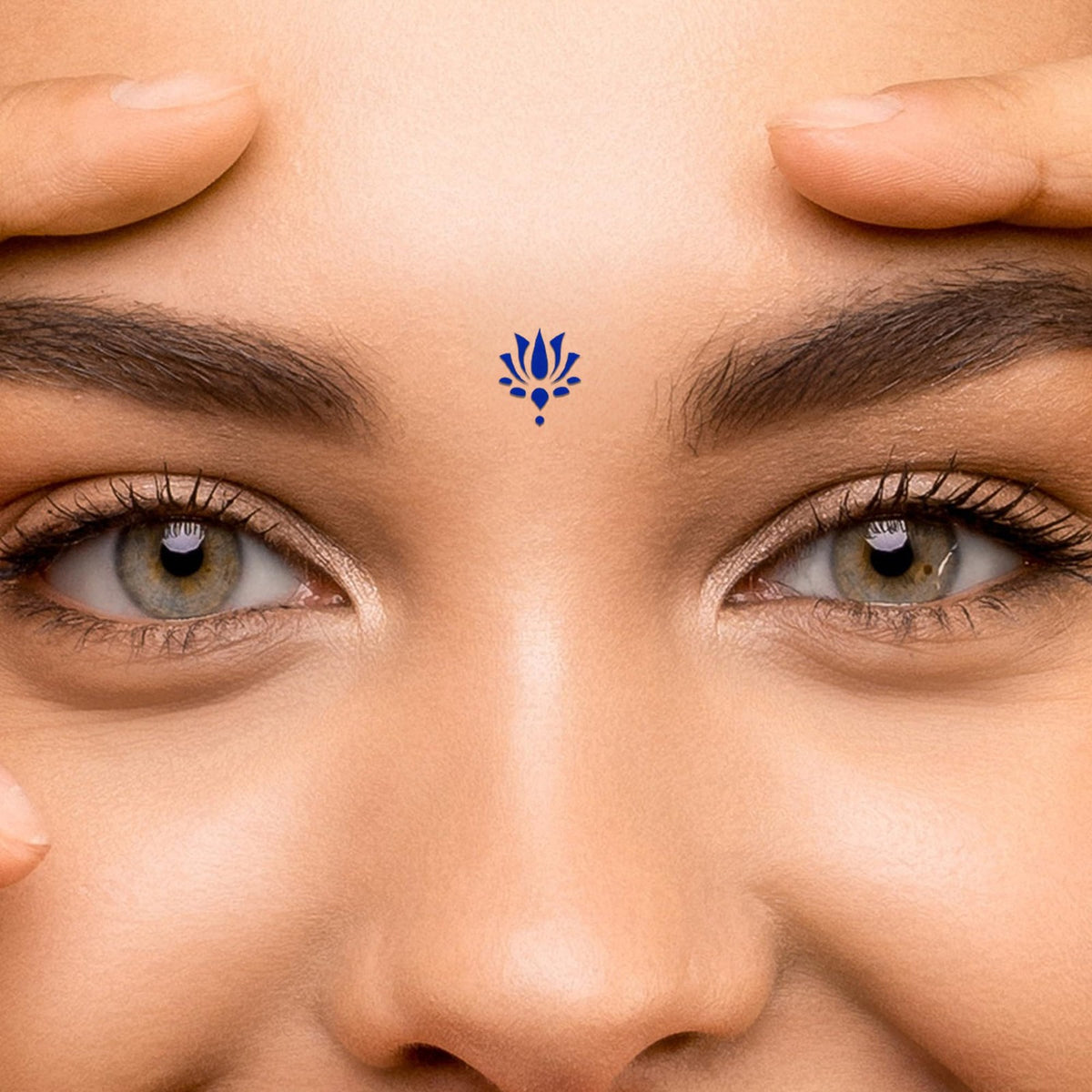 Designer Bindi Lotus Bindis - Multicolor Self-Adhesive 12 Pack