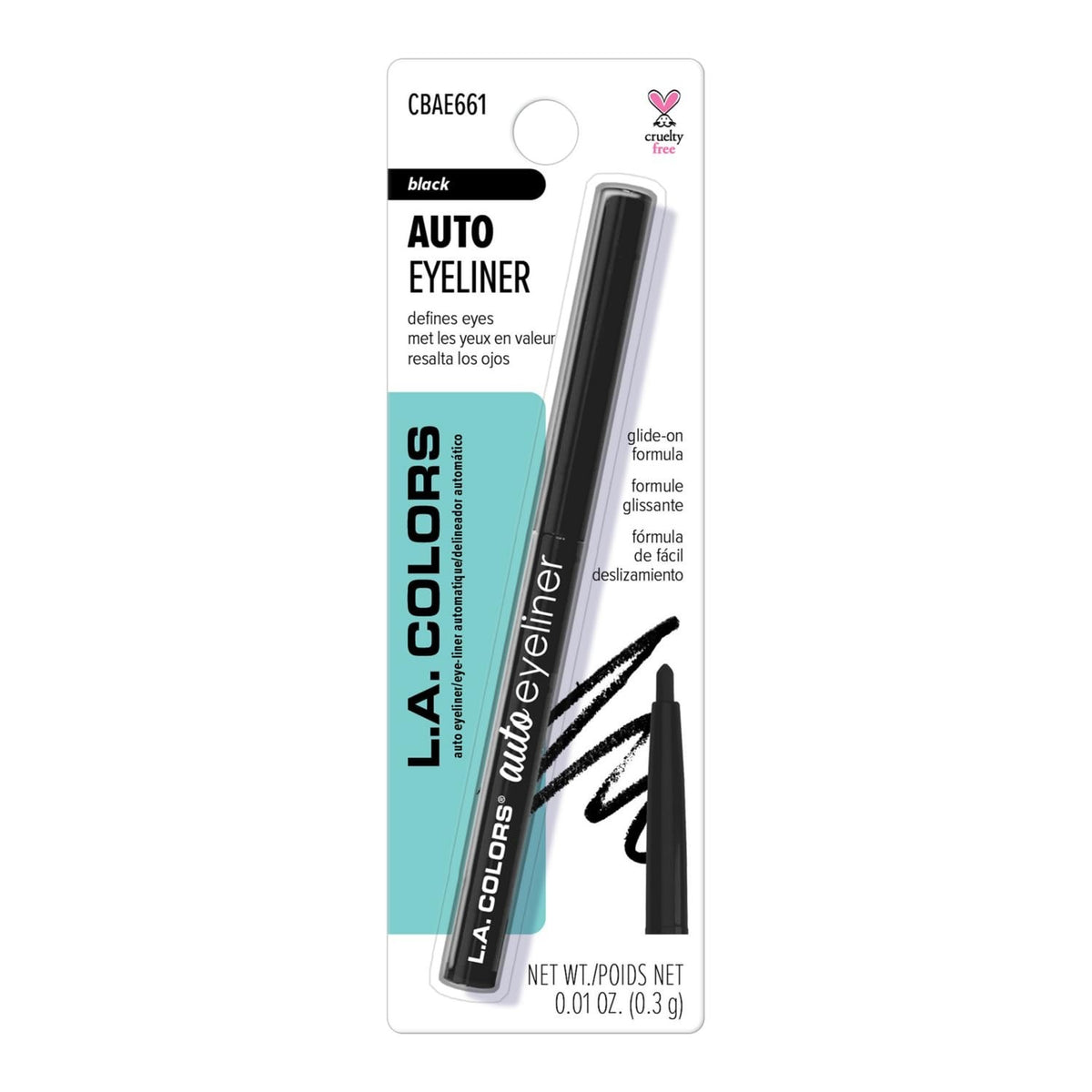 Auto Eyeliner Pencil - Smudge-Proof Black Eyeliner for Precise Eye Definition