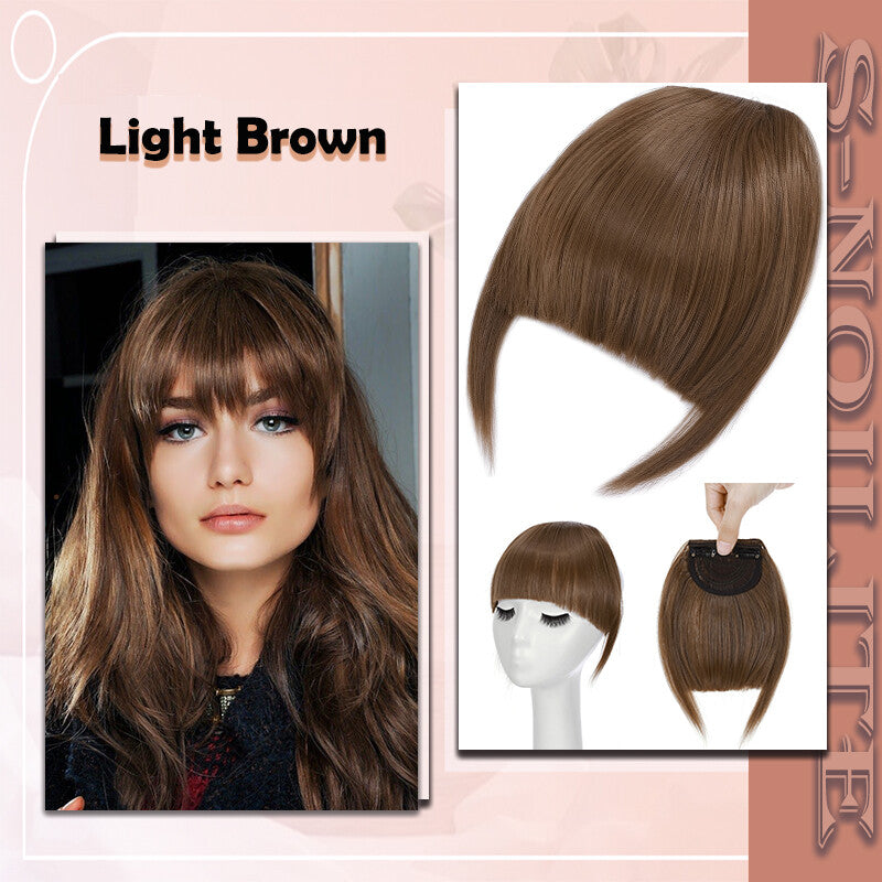 French Style Clip-In Bangs Hair Extensions - 11 Inches Natural Look