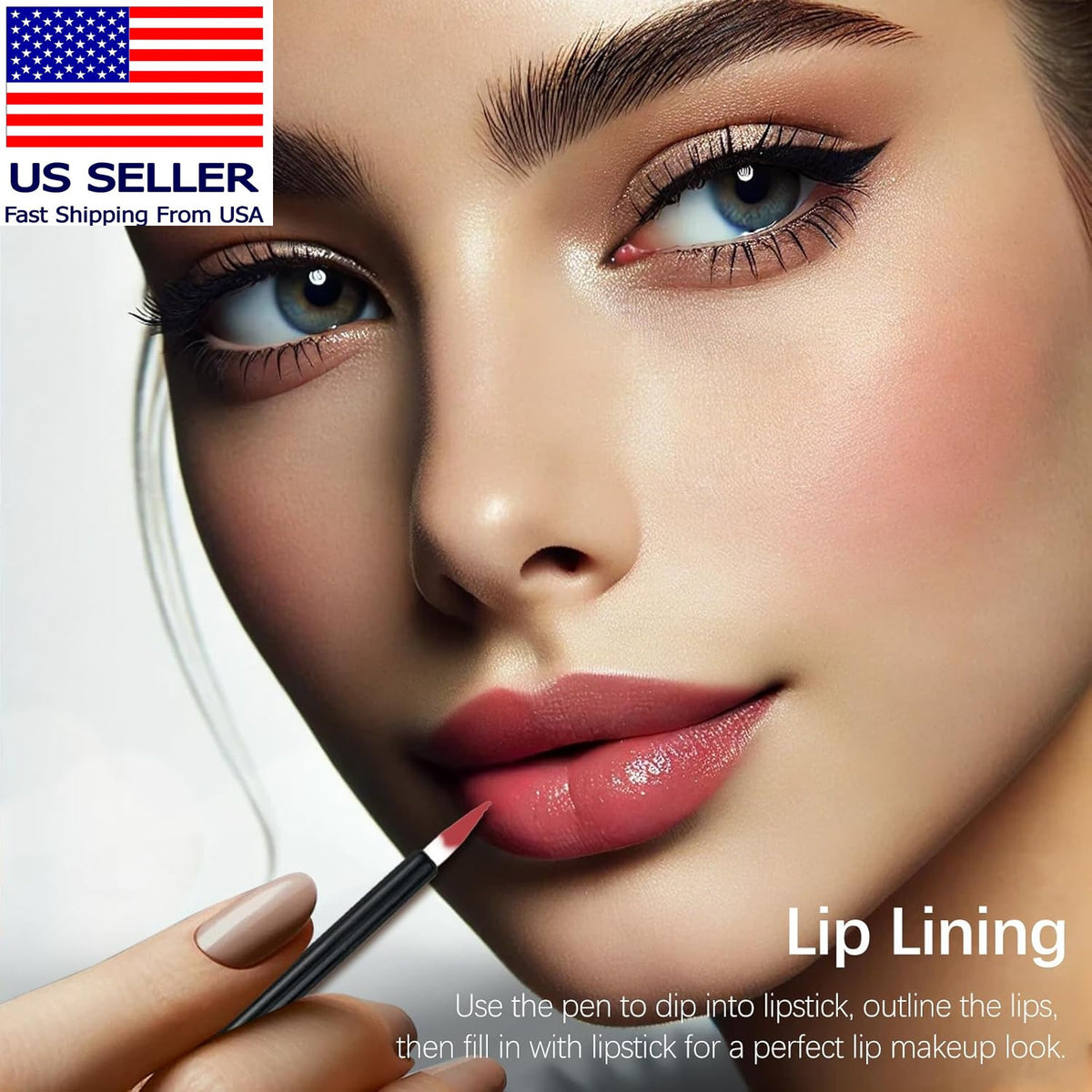 Disposable Eyeliner Brushes 100PCS Soft Precision Makeup Tools