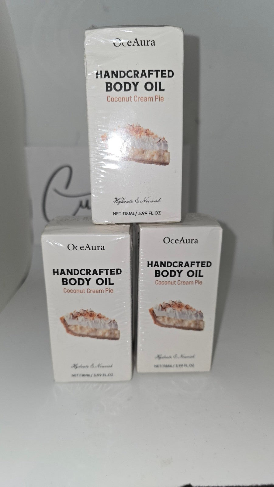 Body Oil 3 Pack Coconut Cream Pie - 3.99 oz Each