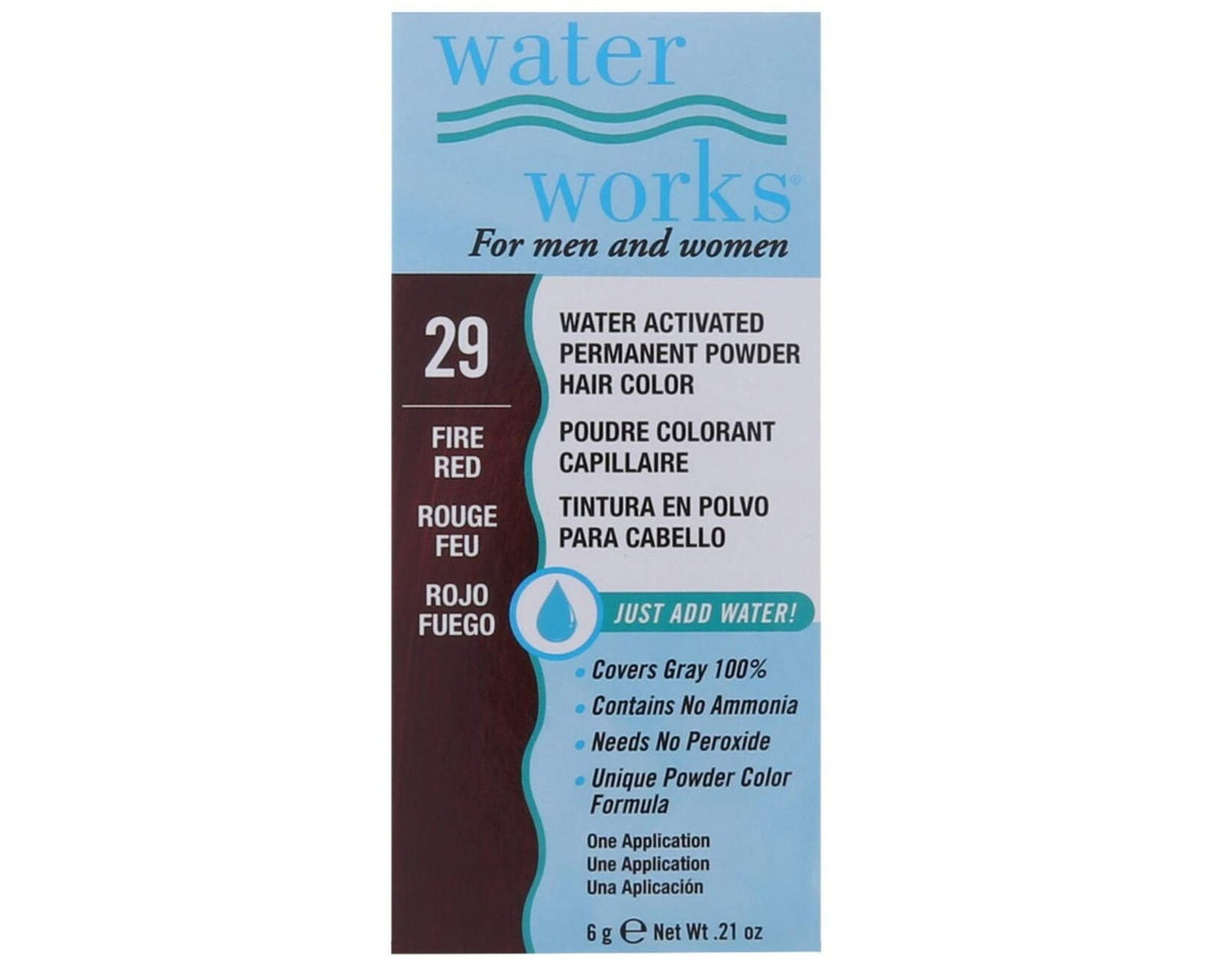 Water Activated Permanent Powder Hair Color - Fire Red