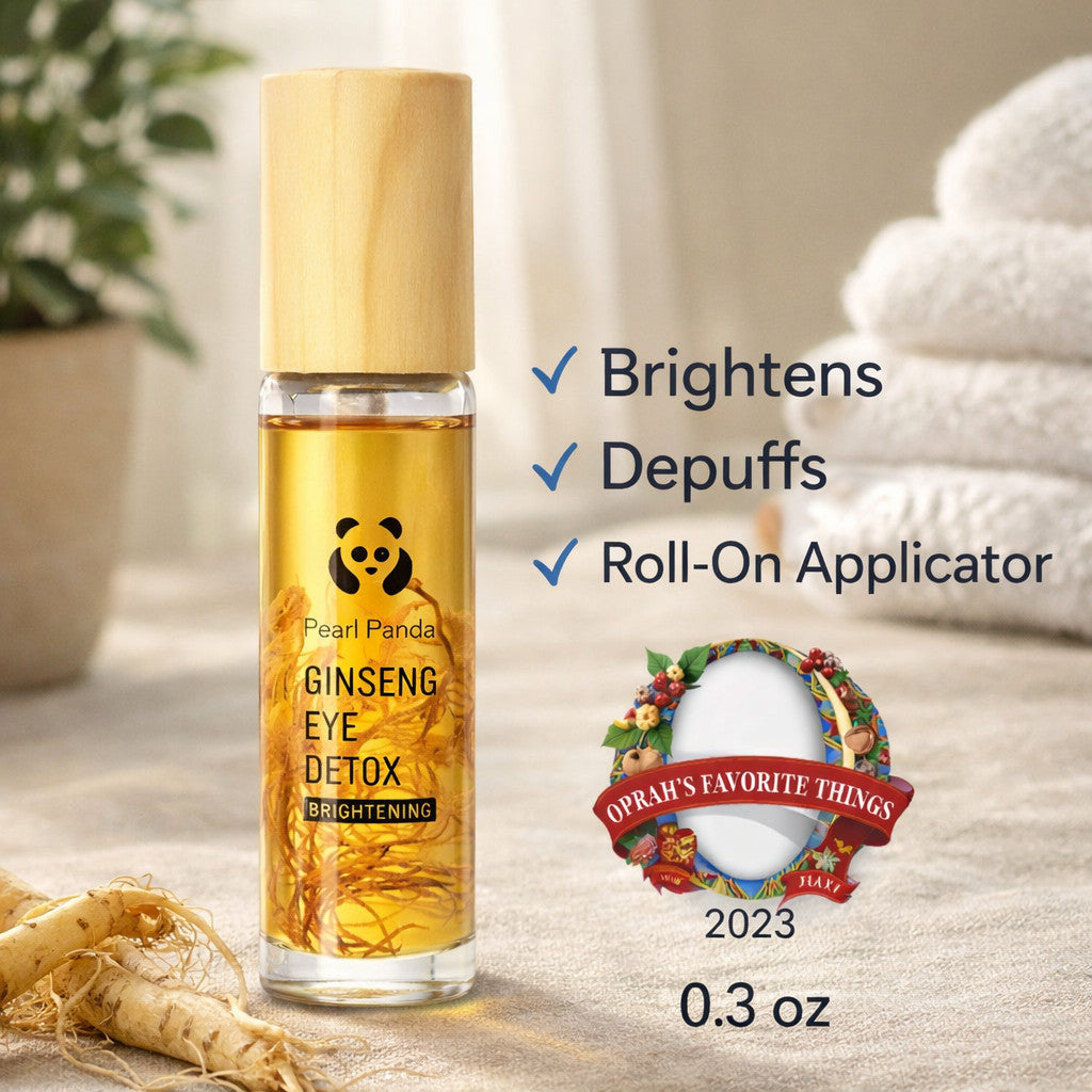 Brightening Ginseng Eye Oil Roll-On for Puffiness & Fatigue Relief - 0.3oz