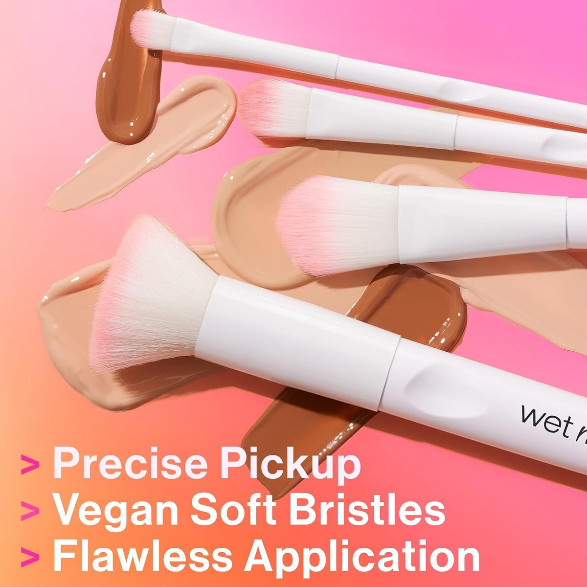 Foundation Makeup Brush - Synthetic Dense Bristles for Liquid, Cream & Powder, Ergonomic Handle