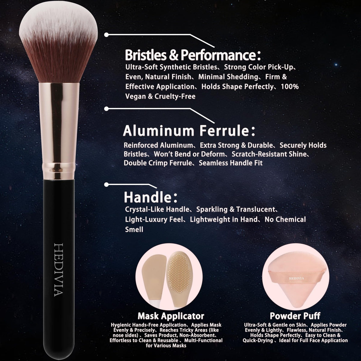 14-Piece Professional Makeup Brush Set with Synthetic Bristles & Travel Case
