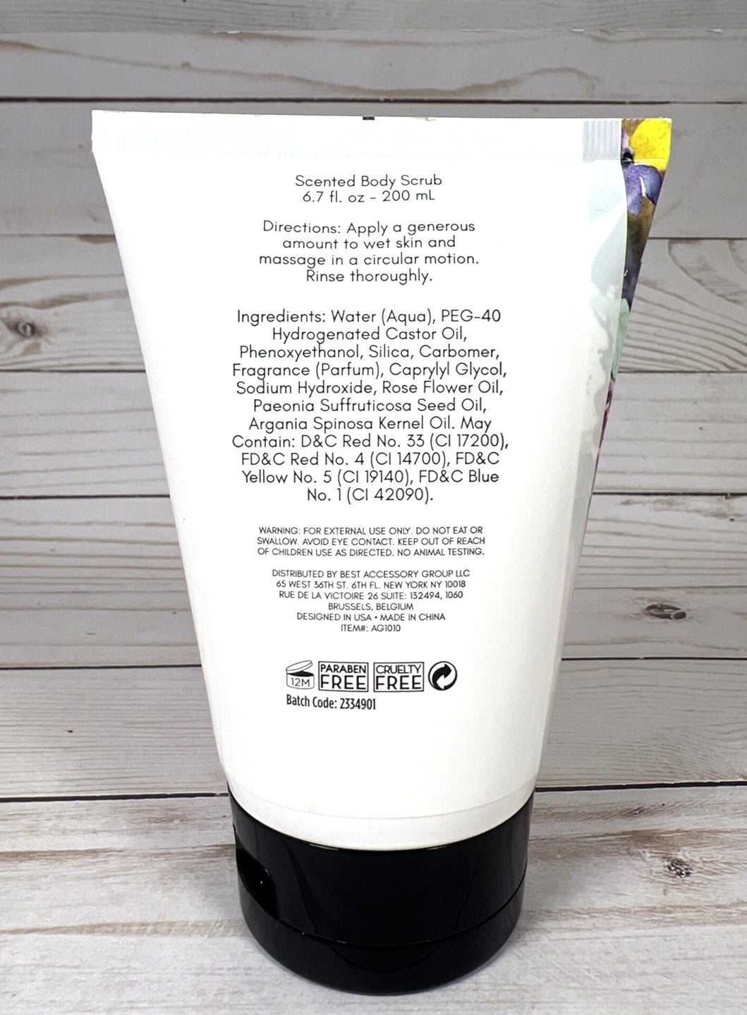 Andrea Grace Rosewater & Peony Scented Body Scrub Essential Oils