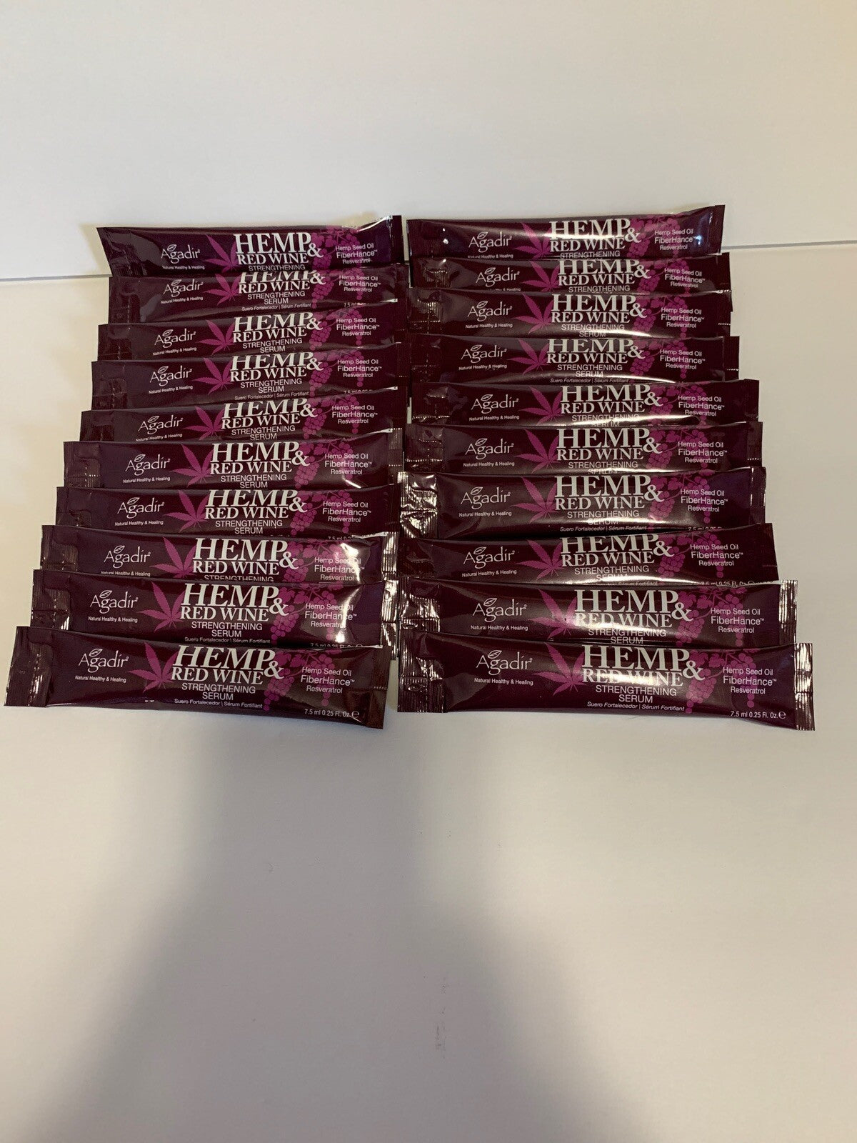 Travel Size Hemp & Red Wine Strengthening Serum Sample Packs - 20 pcs