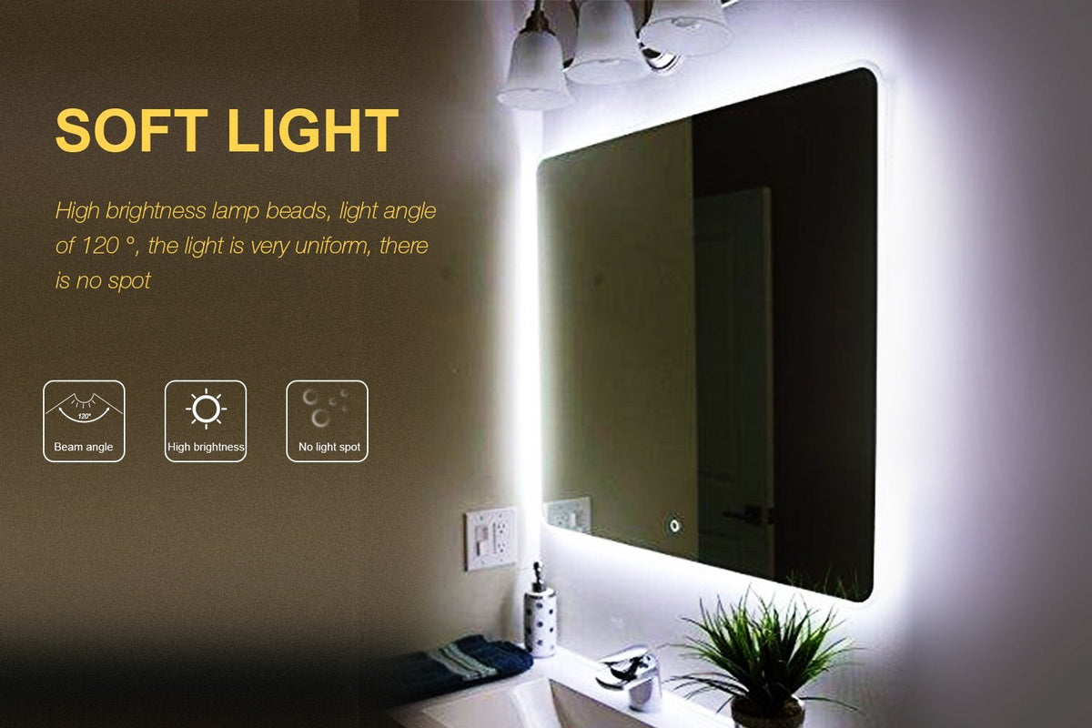 13Ft LED Mirror Strip Lights for Vanity Makeup & Bathroom Mirror