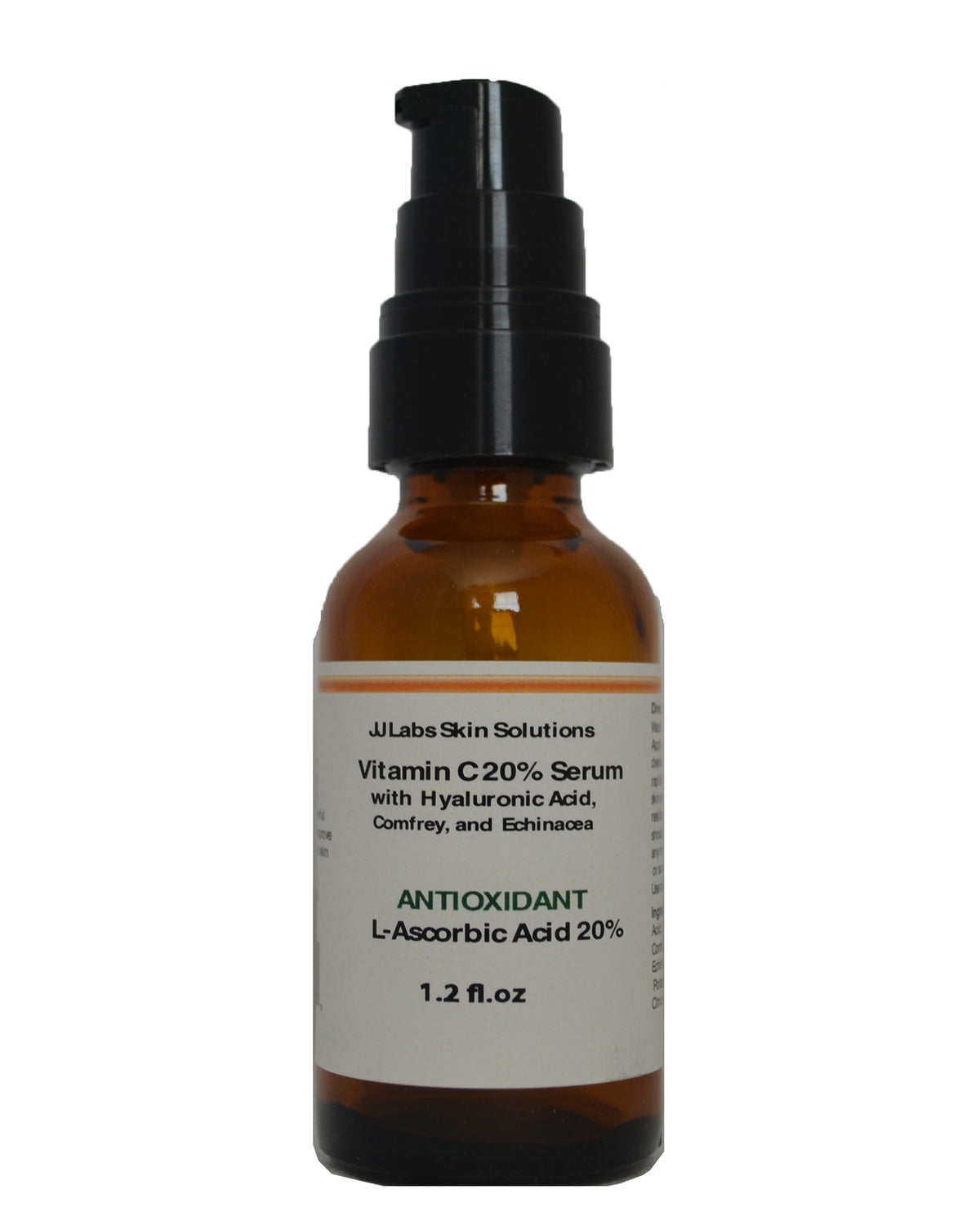 Vitamin C Serum with Hyaluronic Acid and Antioxidants - 10-25% Concentration, 1.2 oz & 2.3 oz Sizes