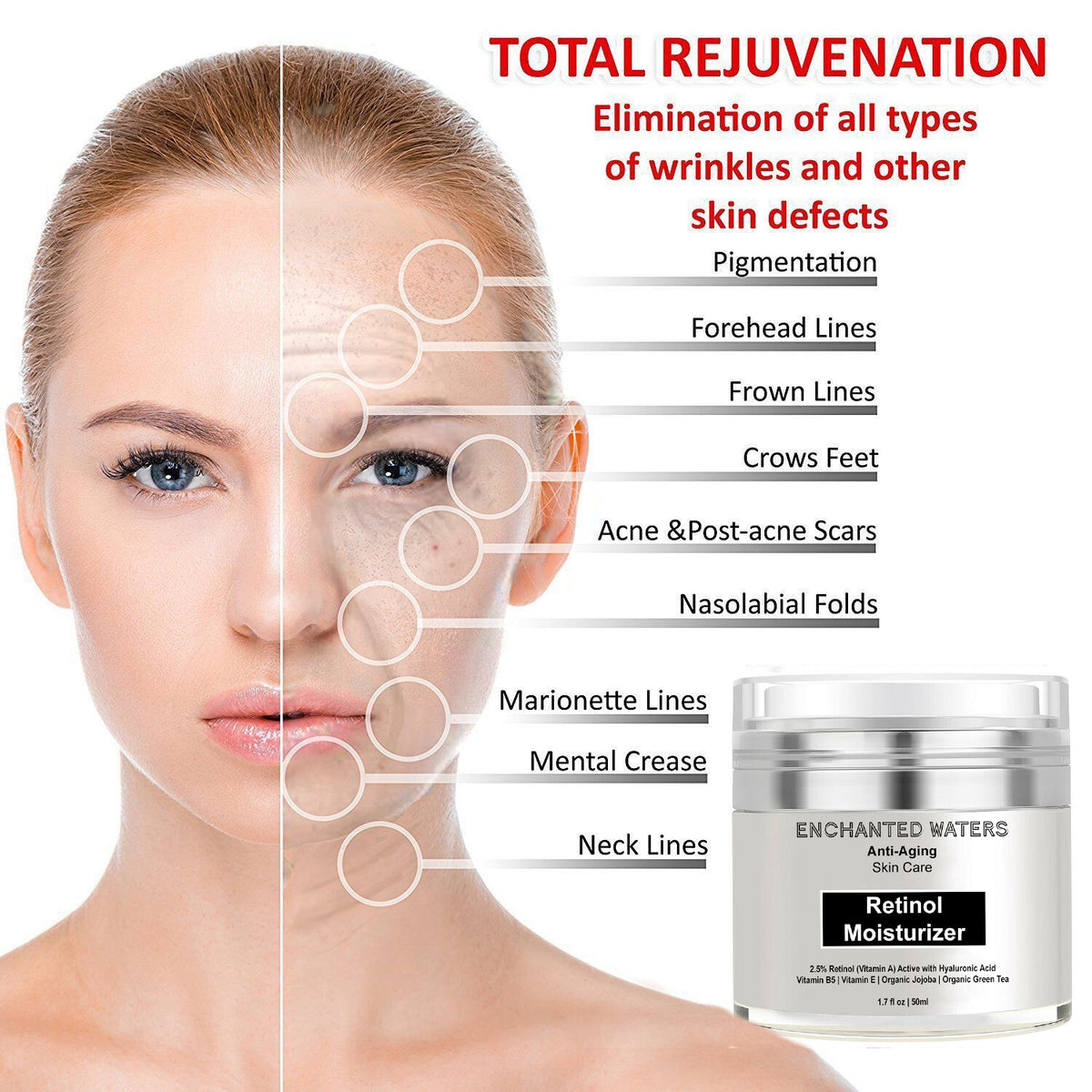 Retinol Serum Moisturizer with Hyaluronic Acid