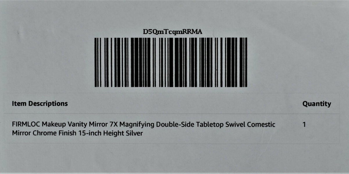 7X Magnifying Double-Side Tabletop Makeup Mirror with Swivel and Chrome Finish