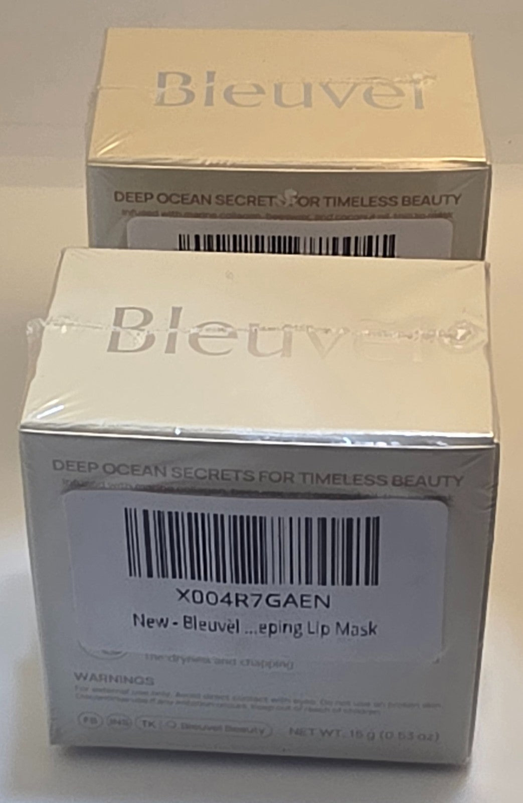 Overnight Lip Mask with Coconut Oil Collagen Beeswax 2-Pack
