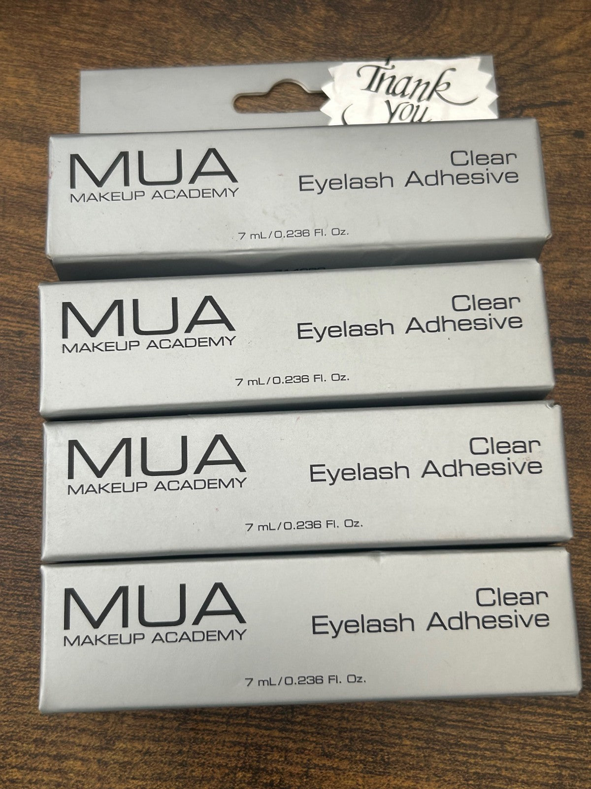 False Eyelash Adhesive 4 Pack Clear Latex-Free Lash Glue for Natural Look
