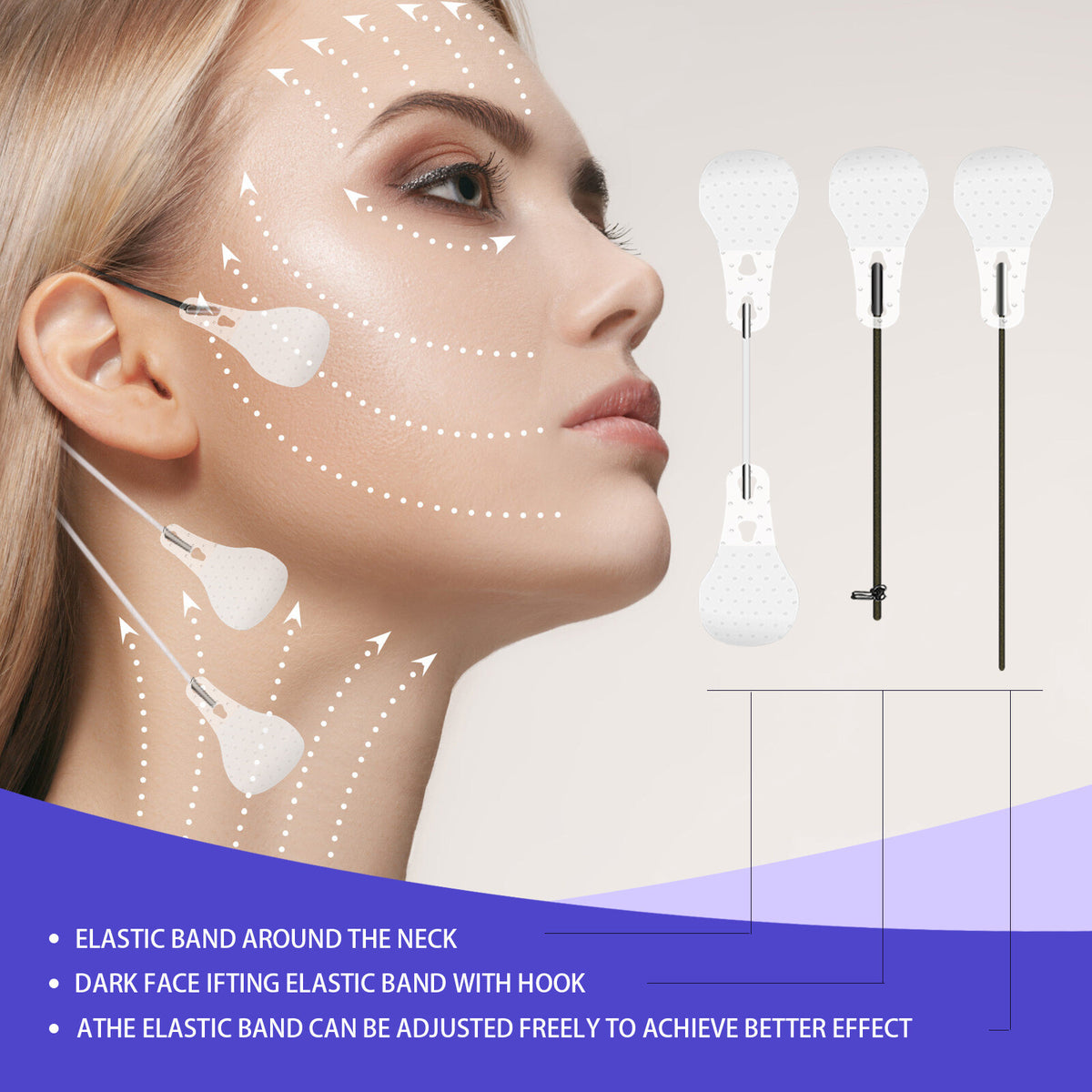 Face Lift Tape - Ultra-Thin Transparent V-Shaped Facial Lifting Sticker Patches