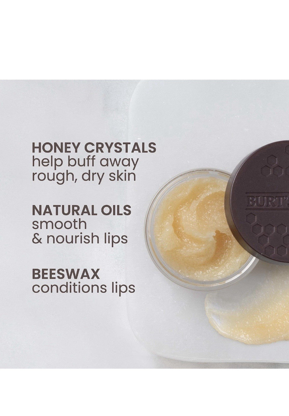 Burt's Bees Honey Lip Scrub Cranberry 0.25oz Natural Exfoliant
