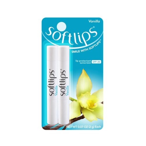 Lip Balm Set with SPF 20 Vanilla - Twin Pack for Soft, Protected Lips