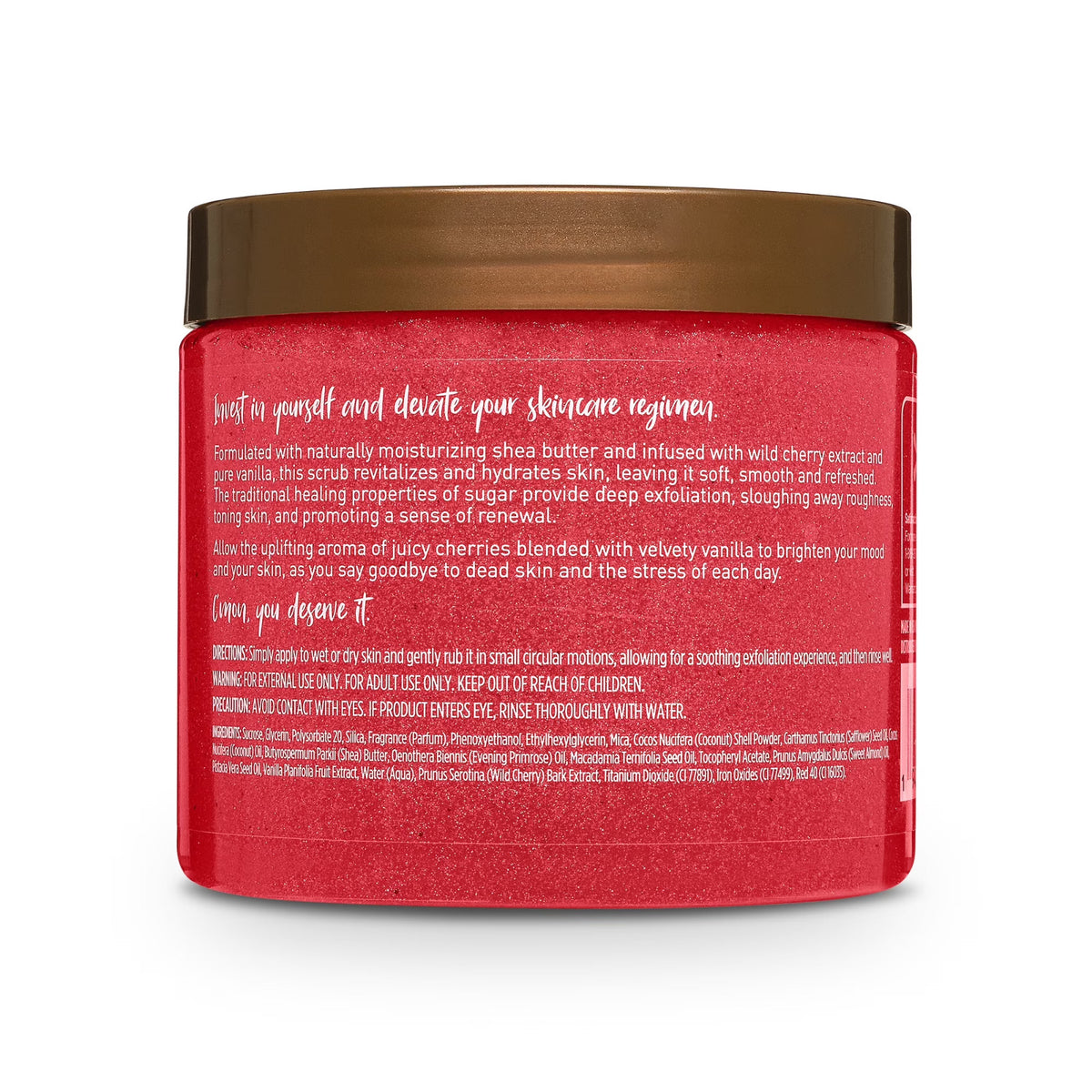 Equate Cherry Vanilla Sugar Body Scrub, 18 oz - FREE SHIPPING