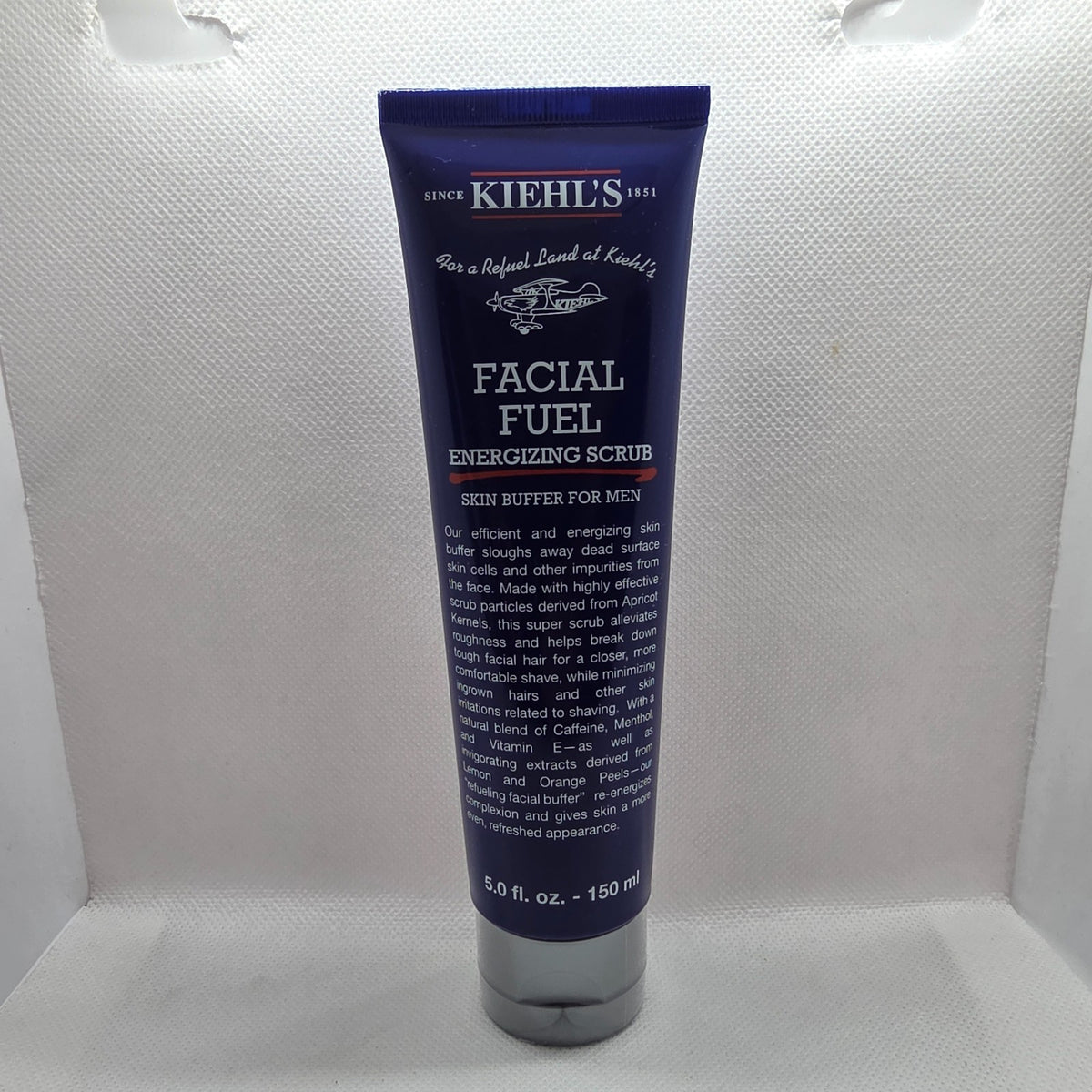 Kiehl's Facial Fuel Energizing Scrub 5oz Skin Buffer For Men New Free