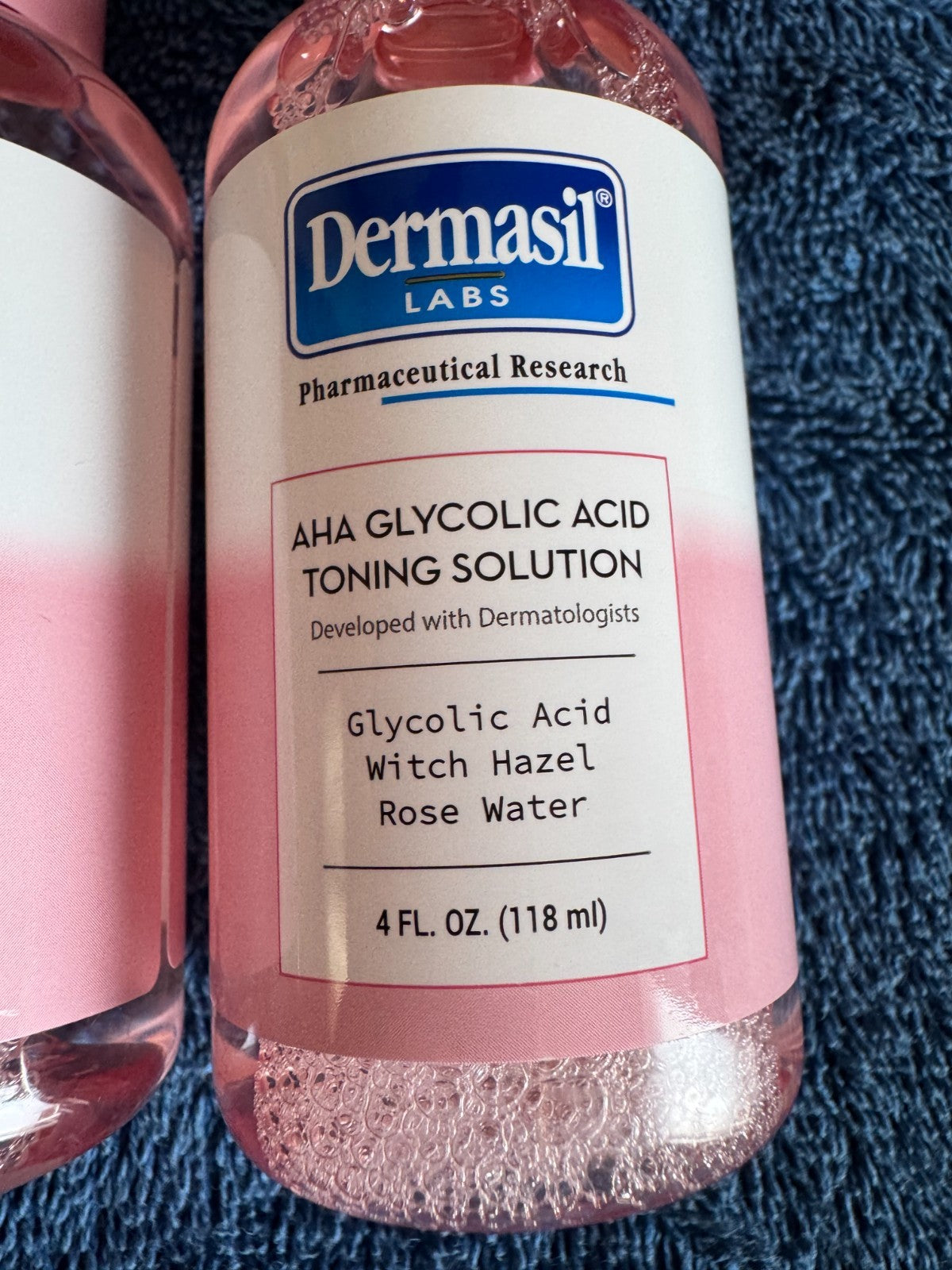 Glycolic Acid Toner with Witch Hazel & Rose Water - 4 oz, Set of 2
