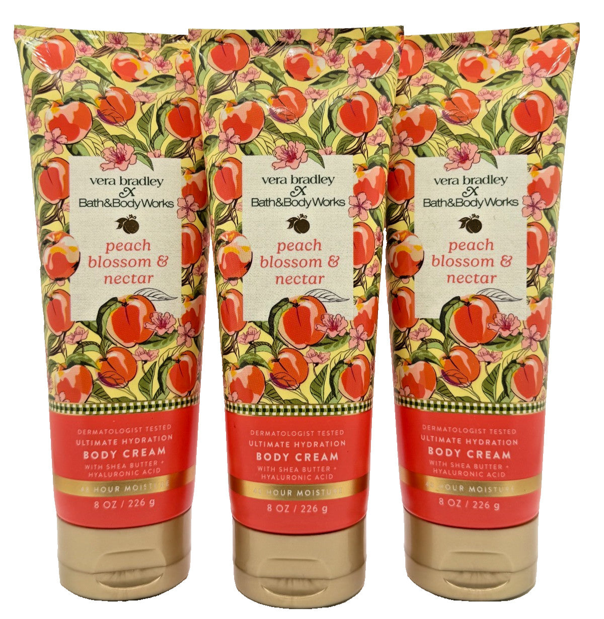 Bath & Body Works Body Cream Peach Blossom – Set of 3