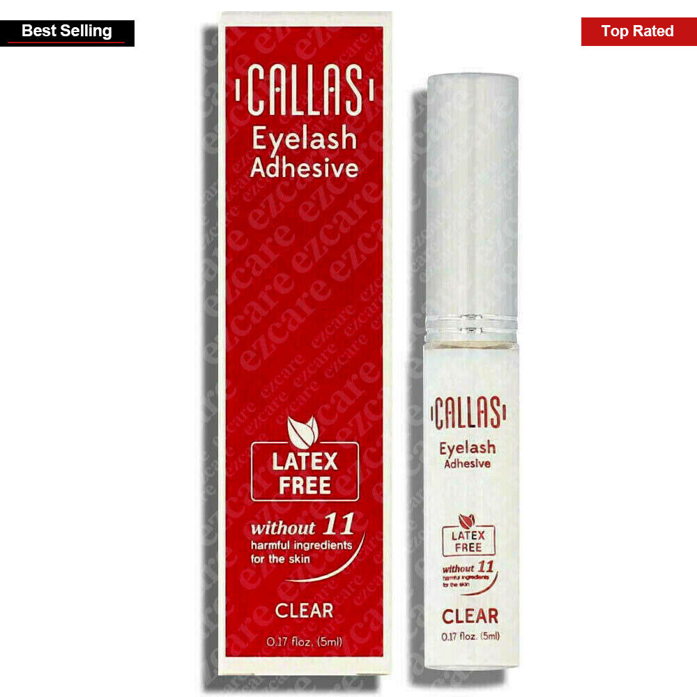 Latex-Free Clear Eyelash Adhesive - Waterproof False Lash Glue
