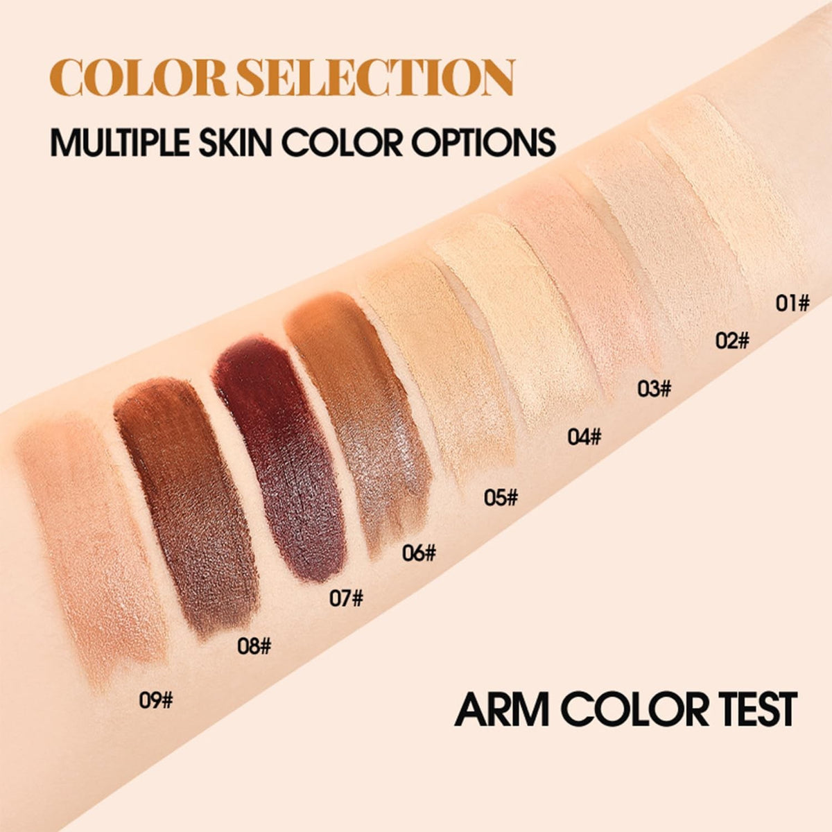 Dual-Ended Foundation and Concealer Stick with Brush for Easy Makeup Touch-Ups