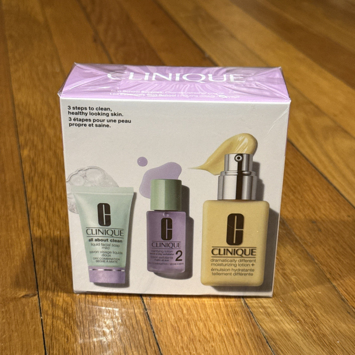 Clinique 3-Step Skincare System for Oily T-Zone - New & Sealed