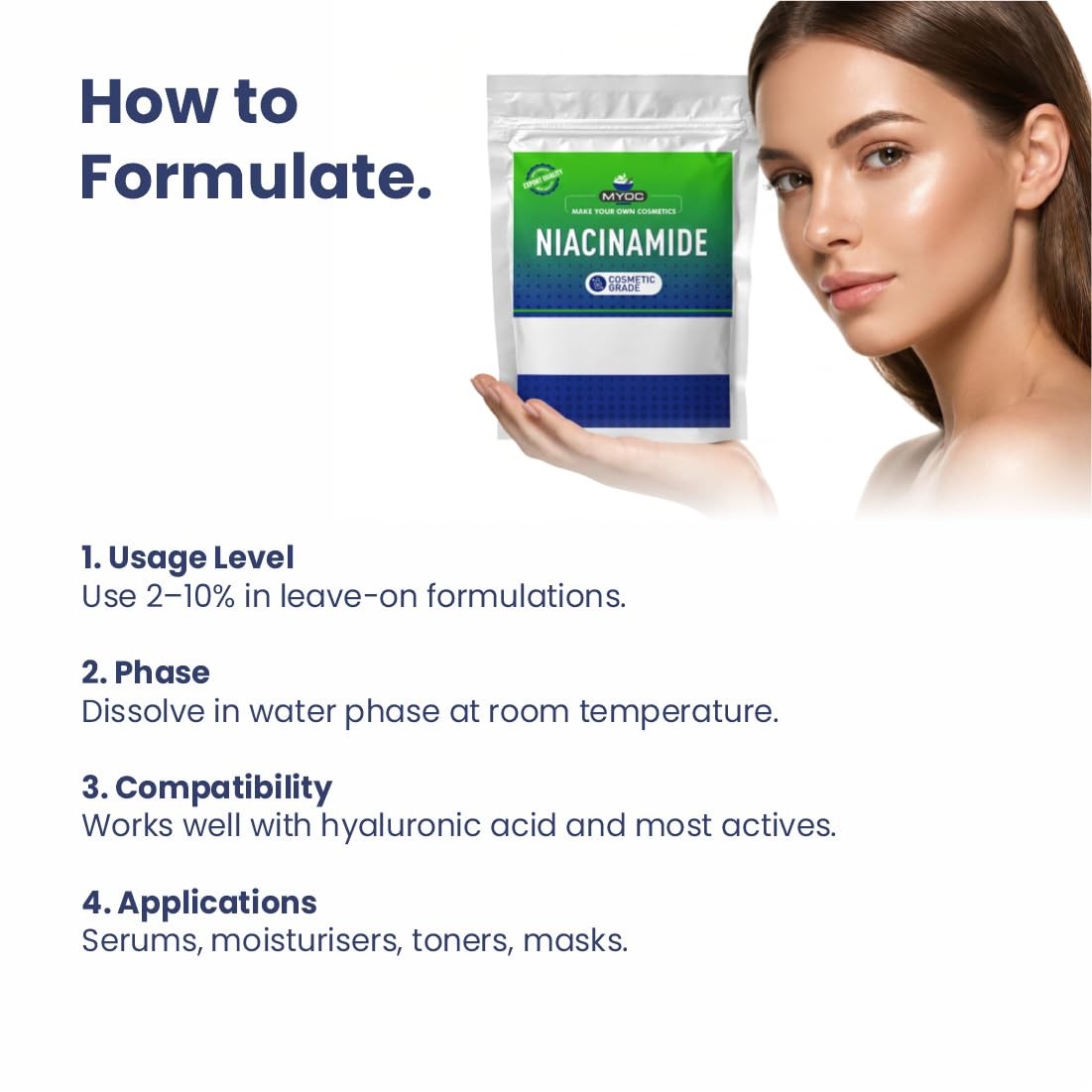 Niacinamide Powder - Cosmetic Grade for DIY Skincare Formulations - 3.9 oz / 113 g