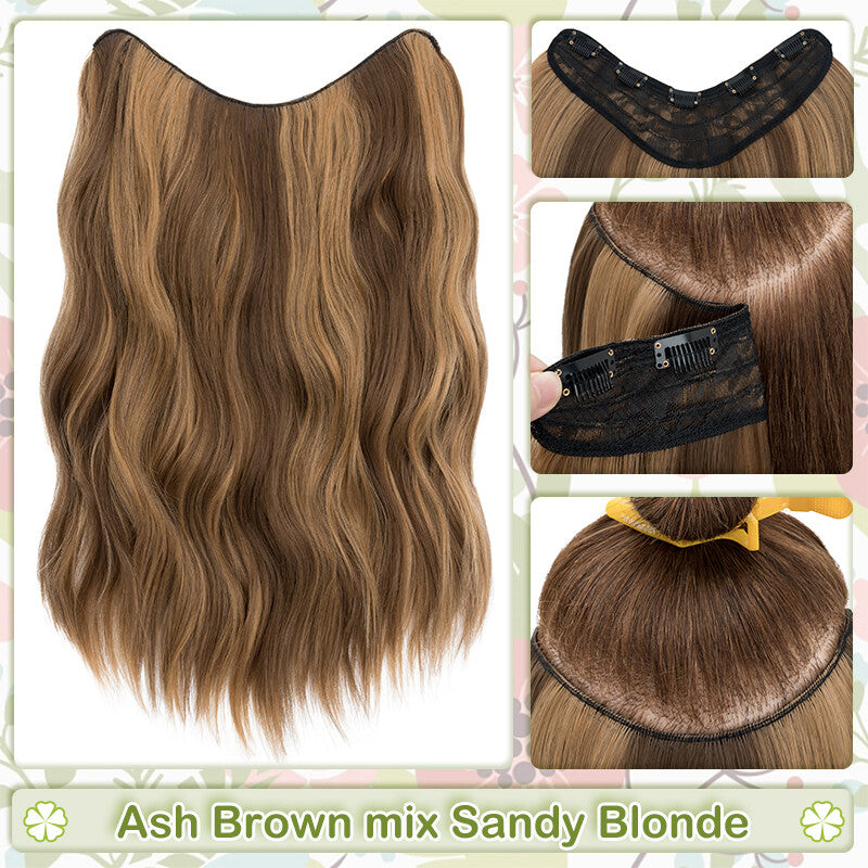Thick Clip-In Hair Extensions - Real Human Hair Full Head 18 Inch Variety