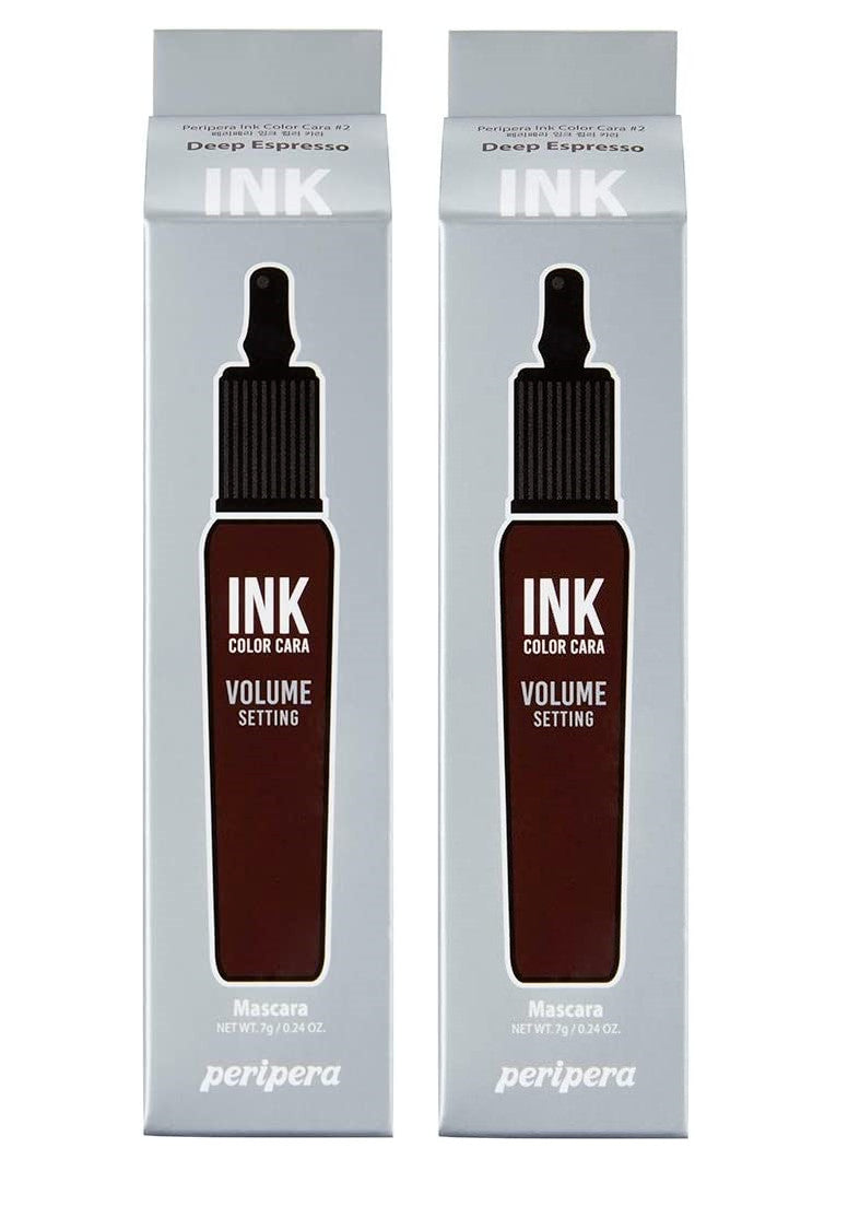Volumizing Mascara Deep Espresso - Peripera Ink Cara 2 Pack