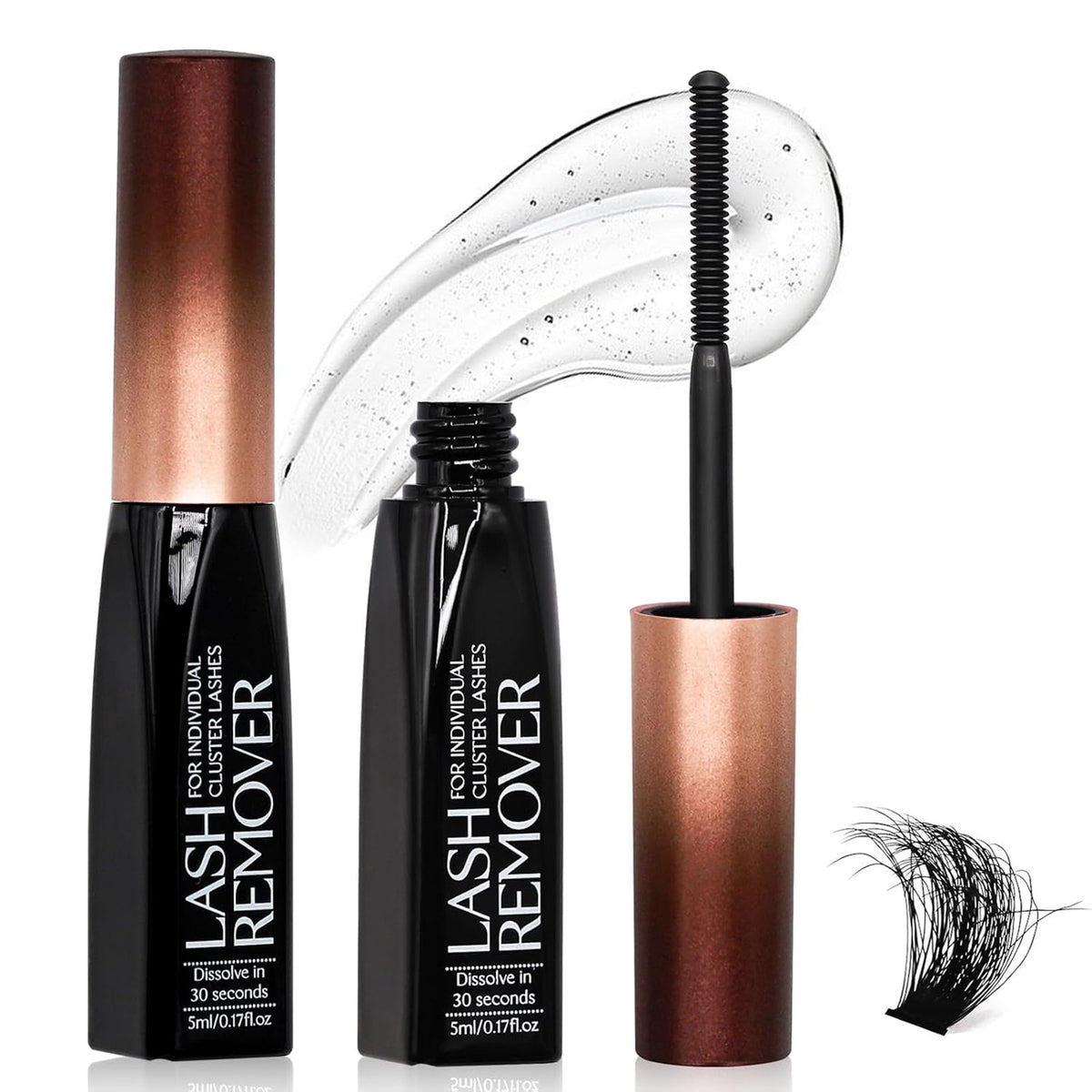 Eyelash Glue Remover for Strip and Cluster Lashes - Gentle, Easy to Use