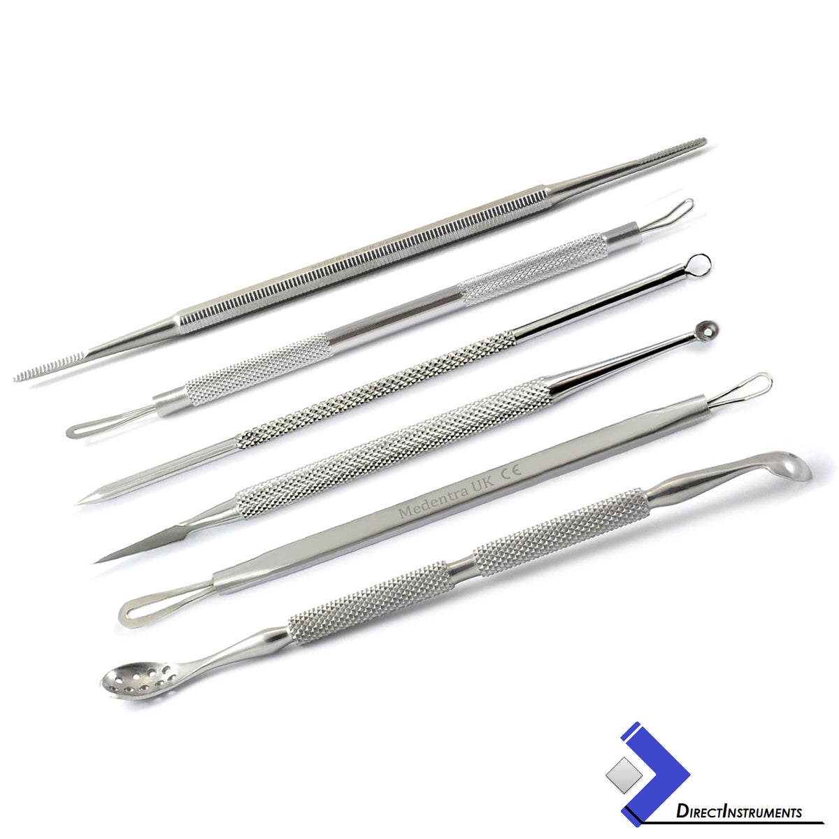 6Pcs Comedone Extractor Acne Blackhead Remover Facial Tools for Pimple Spots