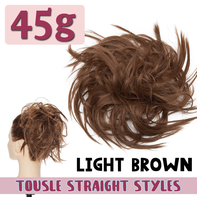Thick Messy Bun Hair Piece Updo Extensions Long Curly Ponytail - Multiple Colors