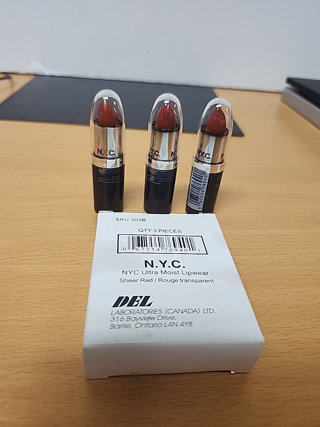 3-Pack Ultra Moist Lipwear Sheer Red Lip Balm Set
