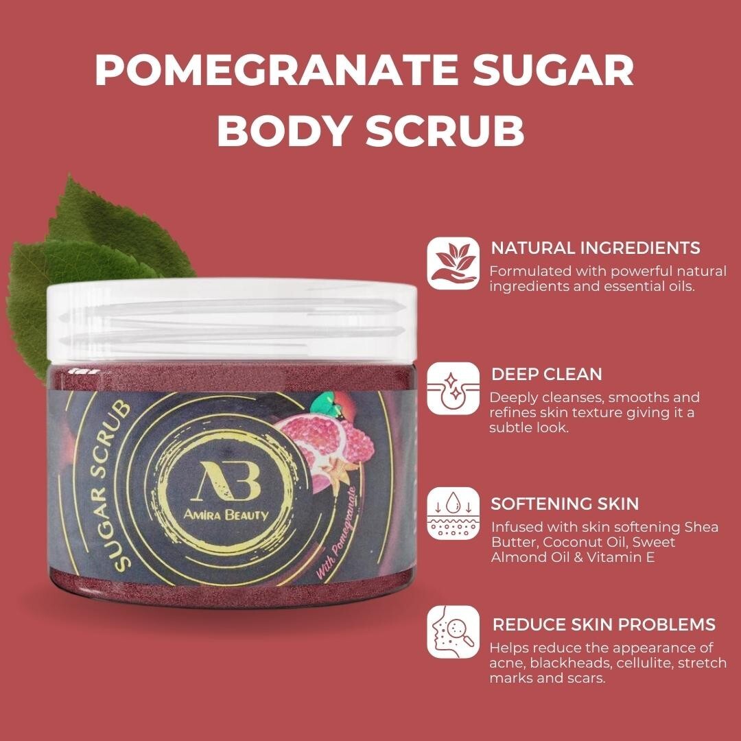 Exfoliating Body Scrub Polish Cellulite Exfoliator, Stretch Marks