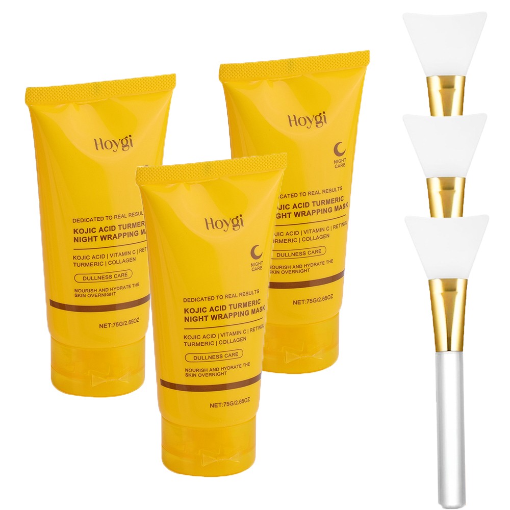 Kojic Acid Turmeric Peel-Off Night Mask 75g - 3 Pack