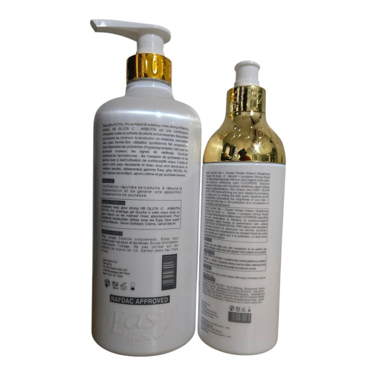 Easy Glow Tomato Royal Pro Body Milk & Organic Body Wash Set - 500ml & 1000ml