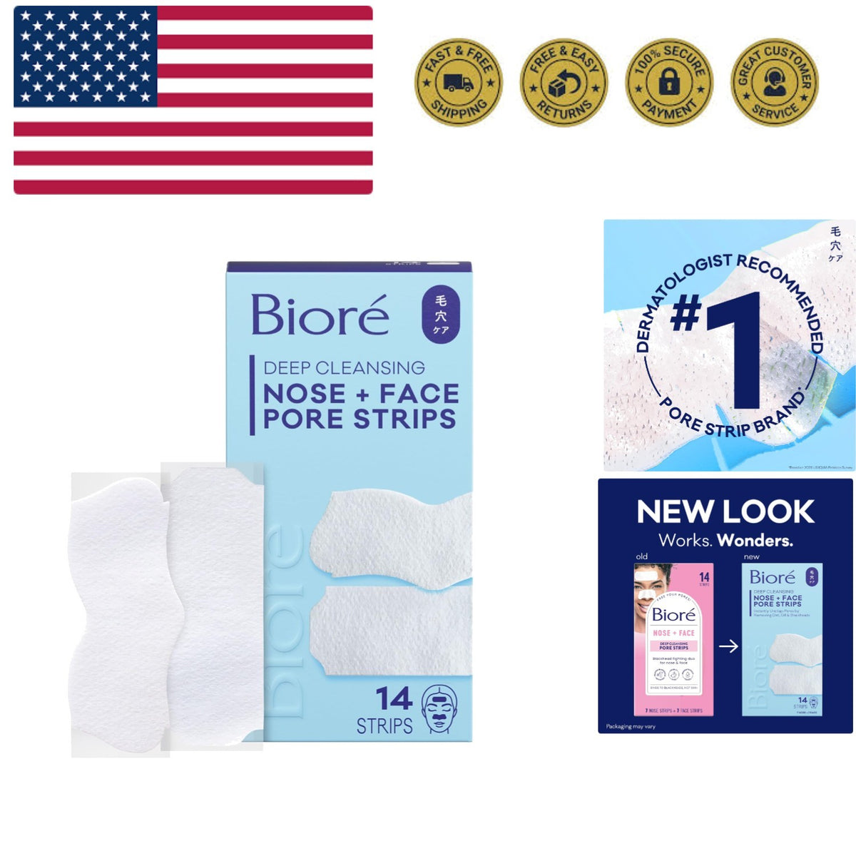 Blackhead Remover Strips - Deep Cleansing Pore Purification, 14 Count