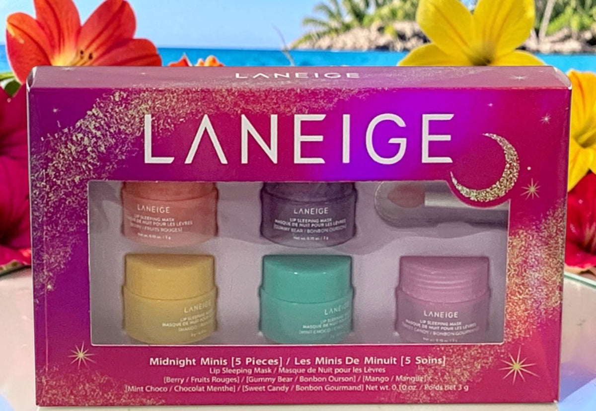 Lip Sleeping Mask Set - 5 Mini Nourishing Lip Care Treatments for Soft, Plump Lips
