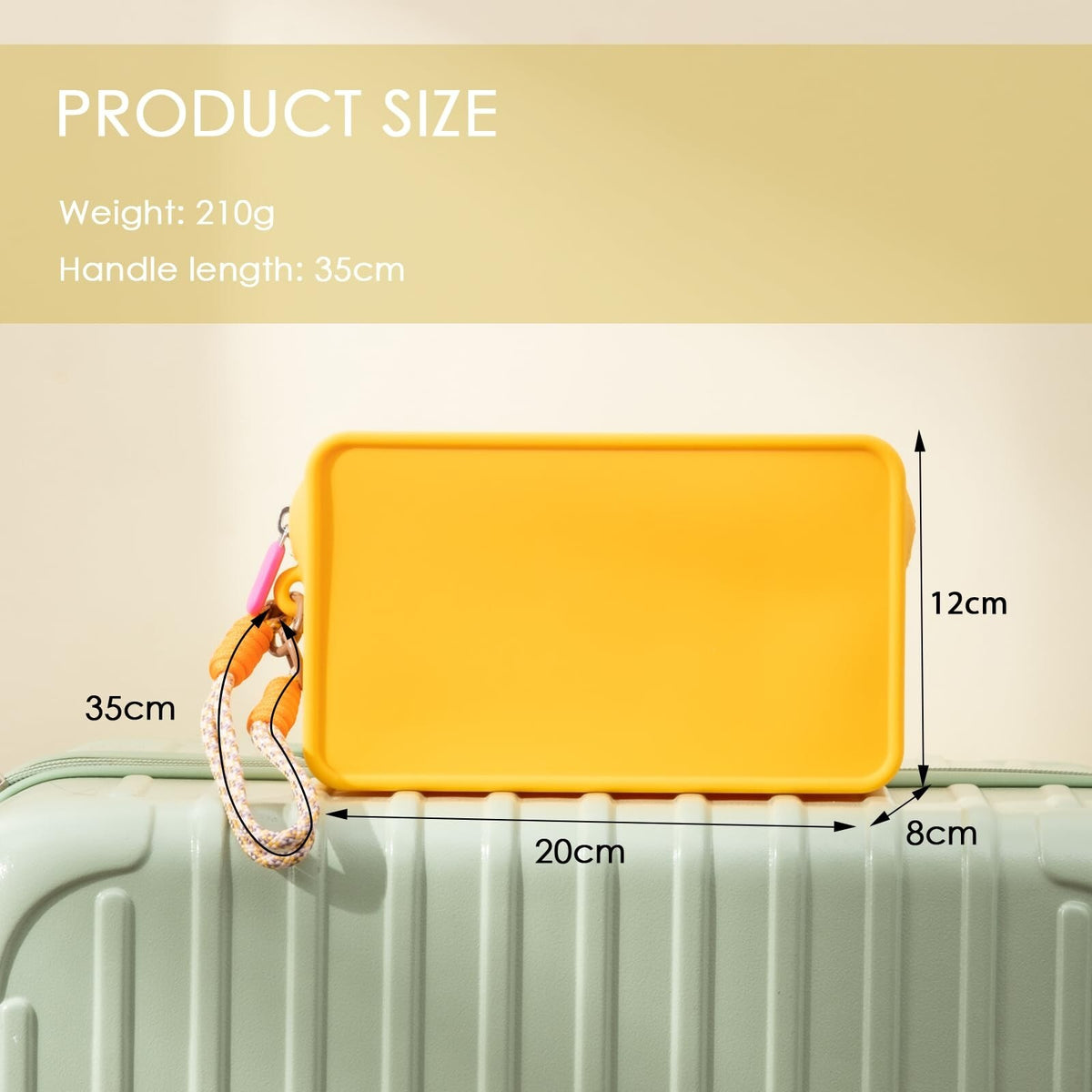 Large Silicone Travel Makeup Bag Waterproof Cosmetic Organizer