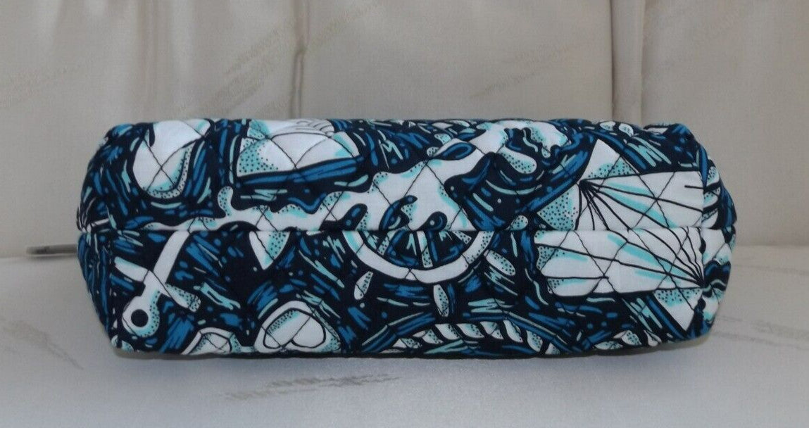Large Travel Cosmetic Case with Pattern - Vera Bradley Shore Enough Turtle