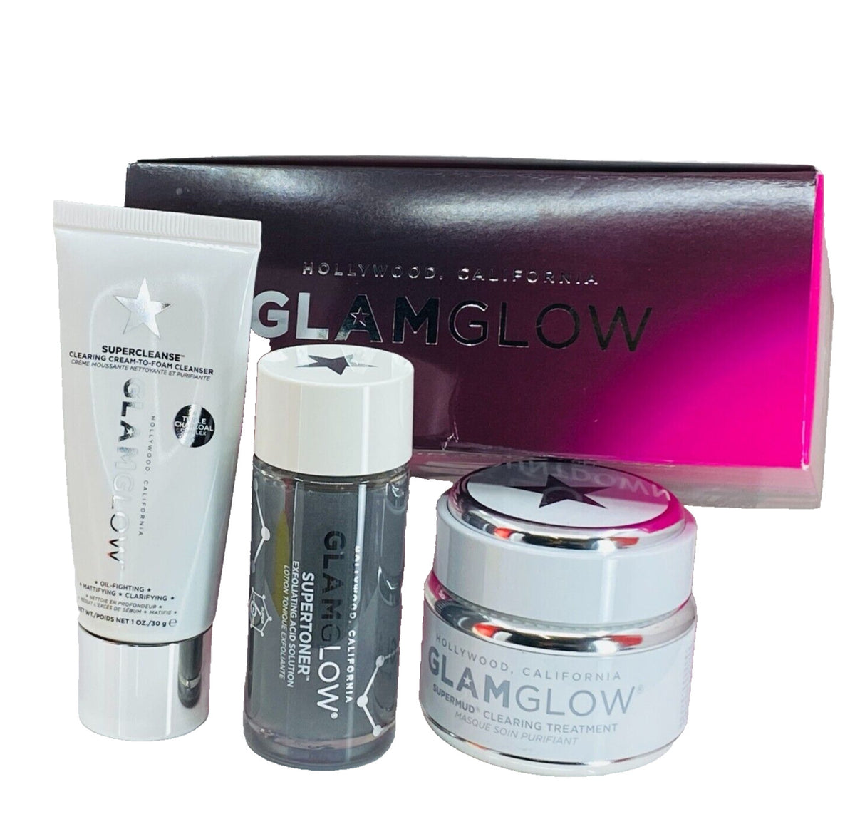 Skin Care Set with 3-Step Glowing Skin Routine - Clear Skin Countdown